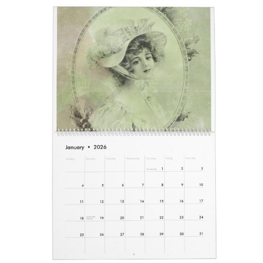 Classic Elegant Dames  Stijl Schilderkunst Kalender (Jan 2026)