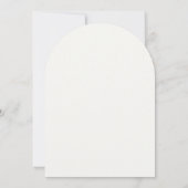 Classic Elegant Floral Arch Wedding Invitation Kaart (Achterkant)