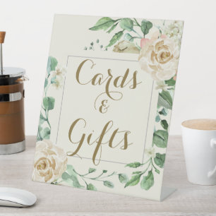 Classic Elegant Floral Vrijgezellenfeest Reclamebord Met Voetstuk