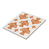 Classic elegant folk art birds Italian  Tegeltje (Zijkant)