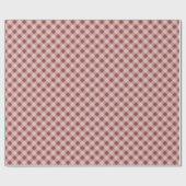 Classic Elegant Gingham Plaid in Muted Mauve Cadeaupapier (Vlak)