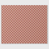 Classic Elegant Gingham Plaid in Terracotta Cadeaupapier (Vlak)