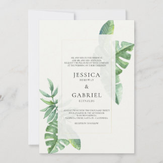 Classic Elegant Greenery Tropical Wedding