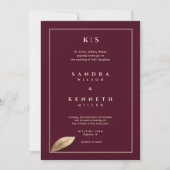 Classic & Elegant I Bulgaars Roos I Bruiloft Kaart (Voorkant)