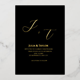 Classic   Elegant Invitation Folie Uitnodiging