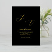 Classic Elegant Invitation Folie Uitnodiging (Staand Voorkant)