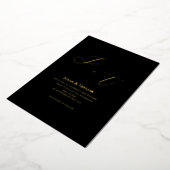 Classic Elegant Invitation Folie Uitnodiging (Gedraaid)
