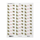 Classic Elegant kerstGreenery Mailing Etiket (Full Sheet)