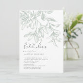 Classic Elegant Line Drawn Floral Vrijgezellenfees Kaart (Staand voorkant)