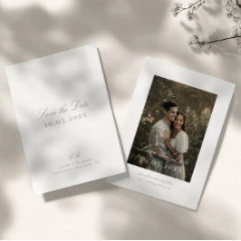 Classic Elegant Minimalist DIY Wedding Save The Date