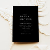 Classic Elegant minimalistisch zwart Vrijgezellenf Kaart