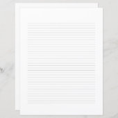 Classic Elegant Monogram Script Stationery (Voorkant / Achterkant)