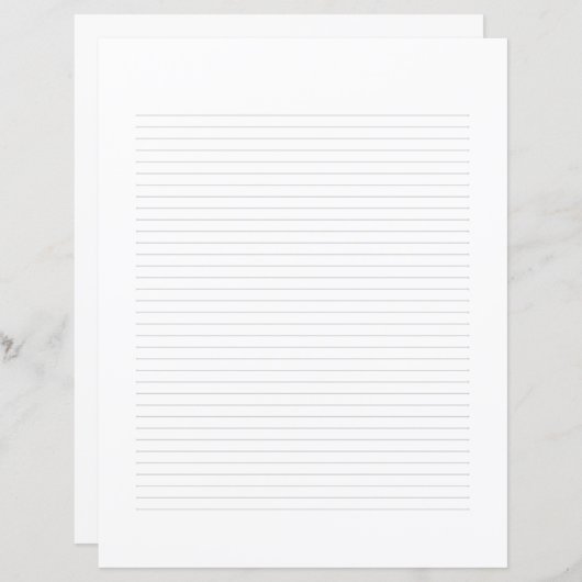 Classic Elegant Monogram Script Stationery (Voorkant / Achterkant)