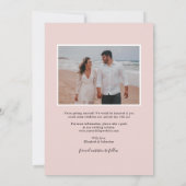 Classic Elegant Painted Floral 2 Foto | Blauwgroen Save The Date (Achterkant)