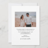 Classic Elegant Painted Floral 2 Foto | Blush Save The Date (Achterkant)