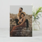 Classic Elegant Photo Wedding Save The Date (Staand voorkant)