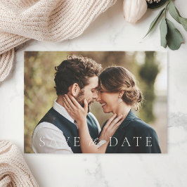 Classic Elegant Photo Wedding Save The Date