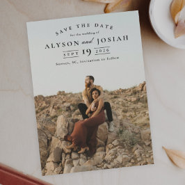 Classic Elegant Photo Wedding Save The Date