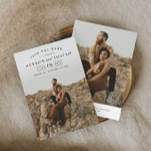 Classic Elegant Photo Wedding Save The Date