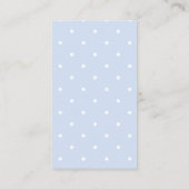 Classic Elegant Polka Dot Boy Baby shower Registry Informatiekaartje (Achterkant)