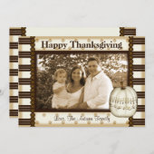 Classic Elegant Pumpkin Wenskaart Kaart (Voorkant / Achterkant)