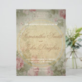 Classic Elegant  Roze Rozen Waterverf (Staand voorkant)