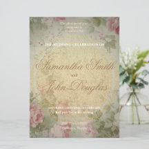 Classic Elegant Roze Rozen Waterverf