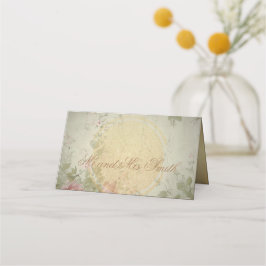 Classic Elegant  Roze Rozen Waterverf Plaatskaartje