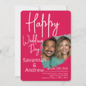 Classic Elegant Script bruiloft uitnodiging (Voorkant)