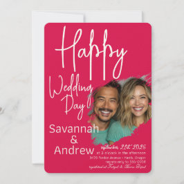 Classic Elegant Script bruiloft uitnodiging