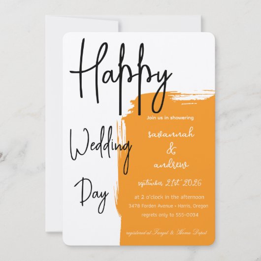 Classic Elegant Script bruiloft uitnodiging (Voorkant)