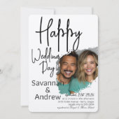 Classic Elegant Script bruiloft uitnodiging (Voorkant)