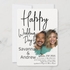 Classic Elegant Script bruiloft uitnodiging