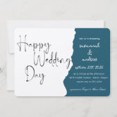 Classic Elegant Script bruiloft uitnodiging (Voorkant)