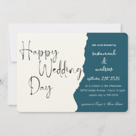 Classic Elegant Script bruiloft uitnodiging