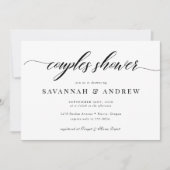 Classic Elegant Script Couples Vrijgezellenfeest Kaart (Voorkant)