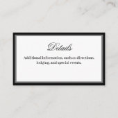 Classic Elegant Script Details Behuizing Kaart (Voorkant)