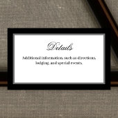 Classic Elegant Script Details Behuizing Kaart