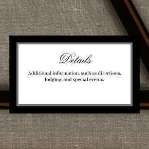 Classic Elegant Script Details Behuizing Kaart