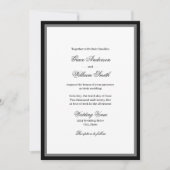 Classic Elegant Script Families bruiloft uitnodigi Kaart (Voorkant)