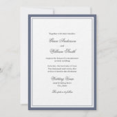 Classic Elegant Script Families bruiloft uitnodigi Kaart (Voorkant)