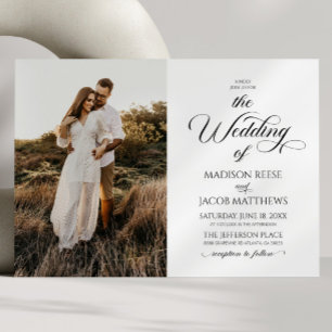 Classic Elegant Script Minimalistische Afbeelding  Kaart