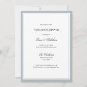 Classic Elegant Script repetitie diner uitnodiging (Voorkant)