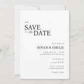 Classic Elegant Script Wedding Sla de datum Kaart (Voorkant)