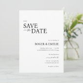 Classic Elegant Script Wedding Sla de datum Kaart (Staand voorkant)