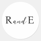 Classic Elegant Script Wedding Sticker (Voorkant)