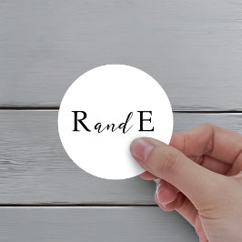 Classic Elegant Script Wedding Sticker