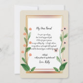 Classic & Elegant Sophistica zal mijn bruidsmeisje Kaart (Voorkant)