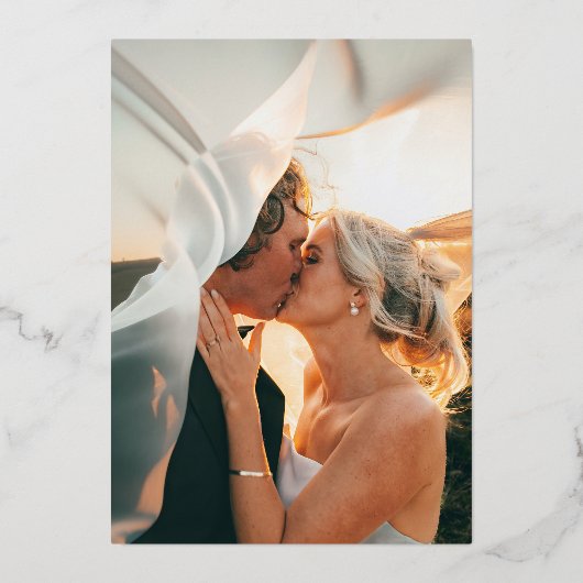 Classic Elegant Vrijgezellenfeest Folie Uitnodiging (Achterkant)