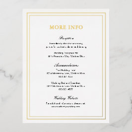 Classic Elegant Wedding Enclosure Kaart